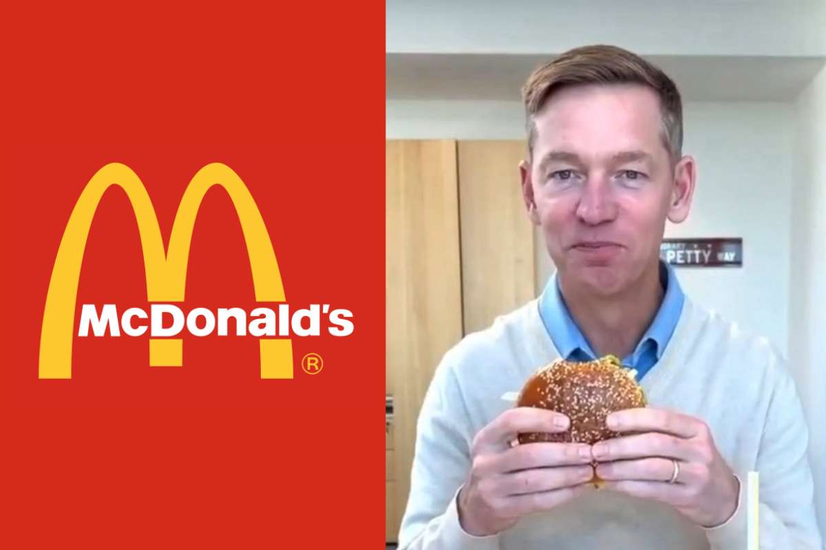 McDonald’s CEO’s ‘Tiny Bite’ of New Big Arch Burger Goes Viral, Sparks Online Buzz