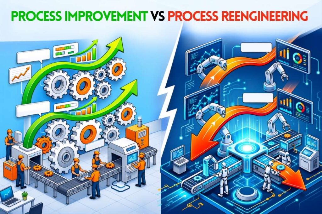 Process Improvement vs Process Reengineering: The Choice Most Businesses Get Wrong